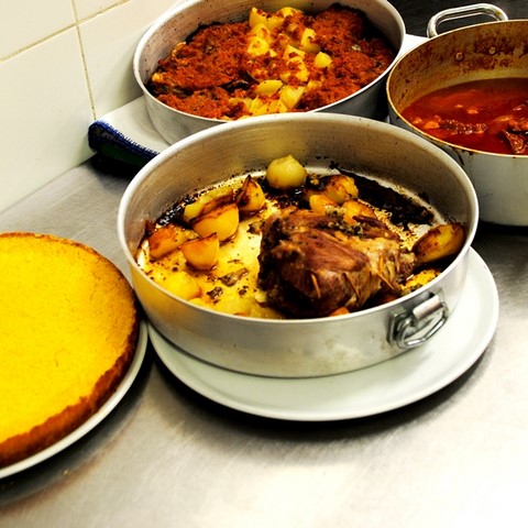 Preparazione dell' agnello